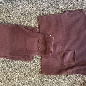 Umgee Textured Knit Sweater in Brown